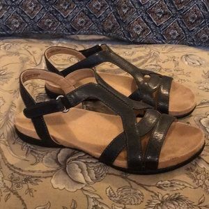 Naturalized Black Sandals 7.5